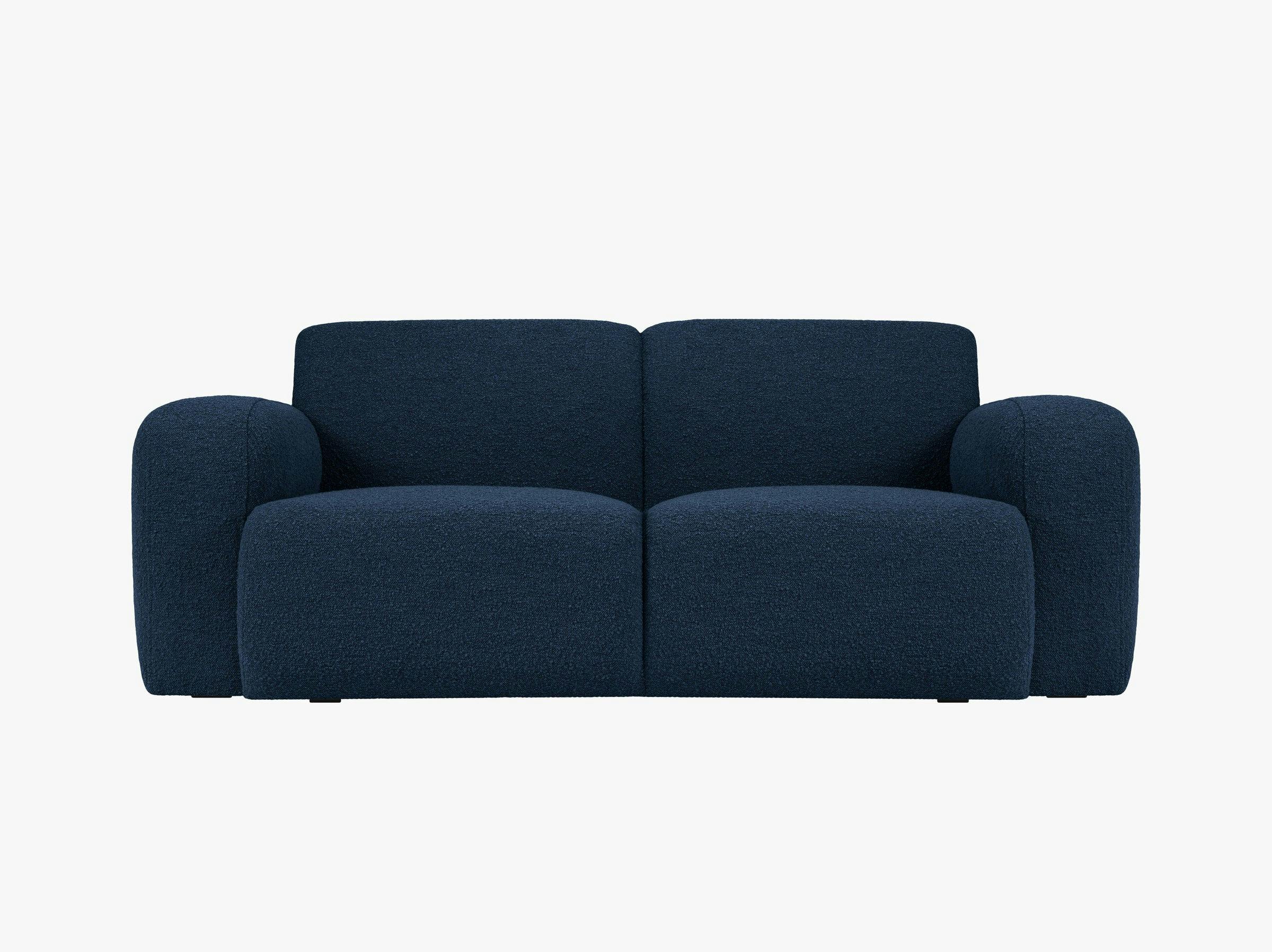 Molino sofás boucle azul oscuro