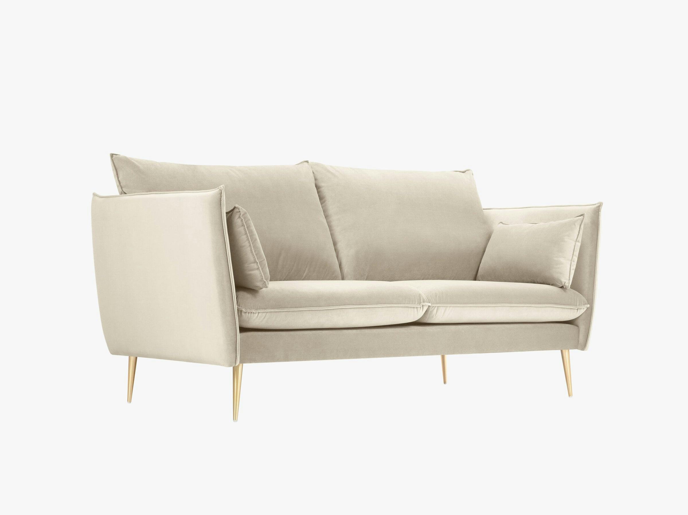 Agate sofas velvet light beige