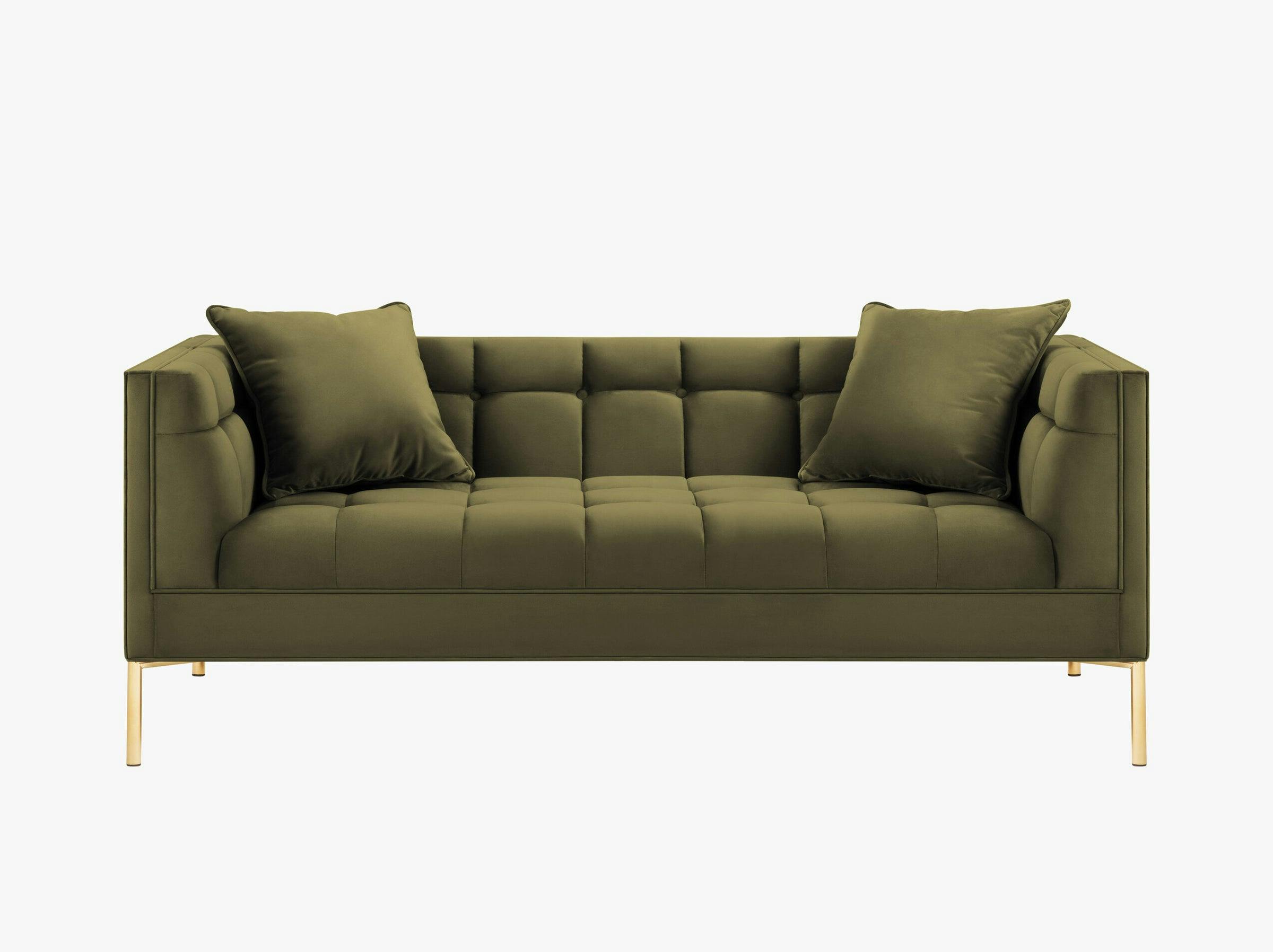 Karoo sofás velluto verde