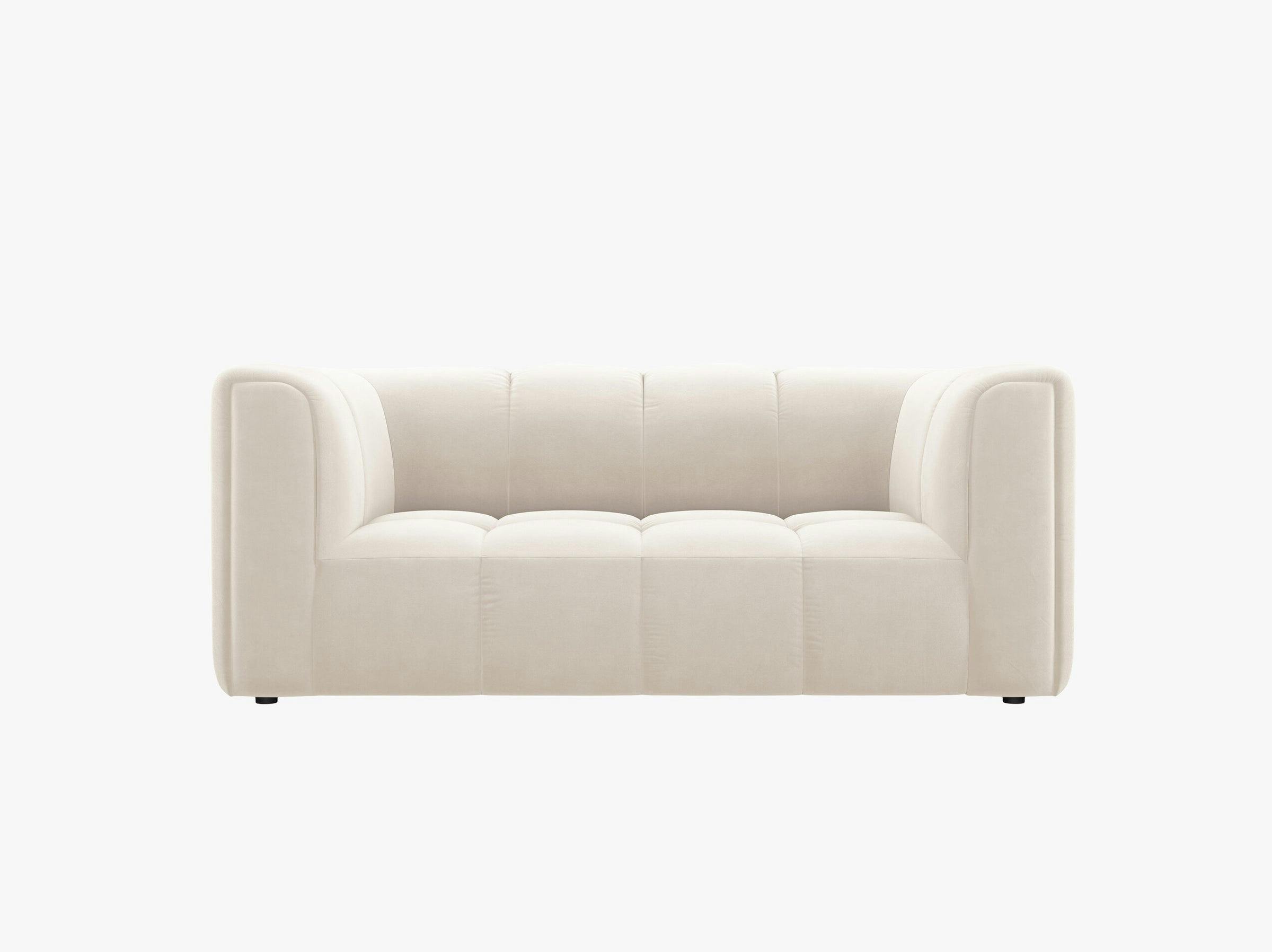 Serena sofás velluto beige chiaro