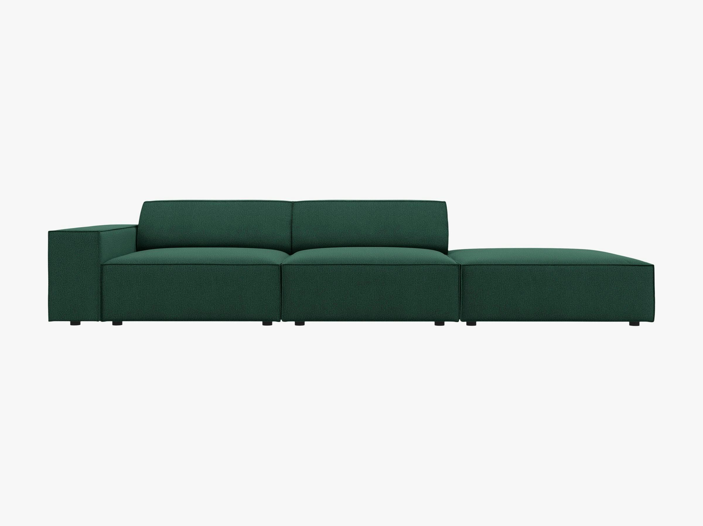 Jodie sofás tessuto strutturato verde