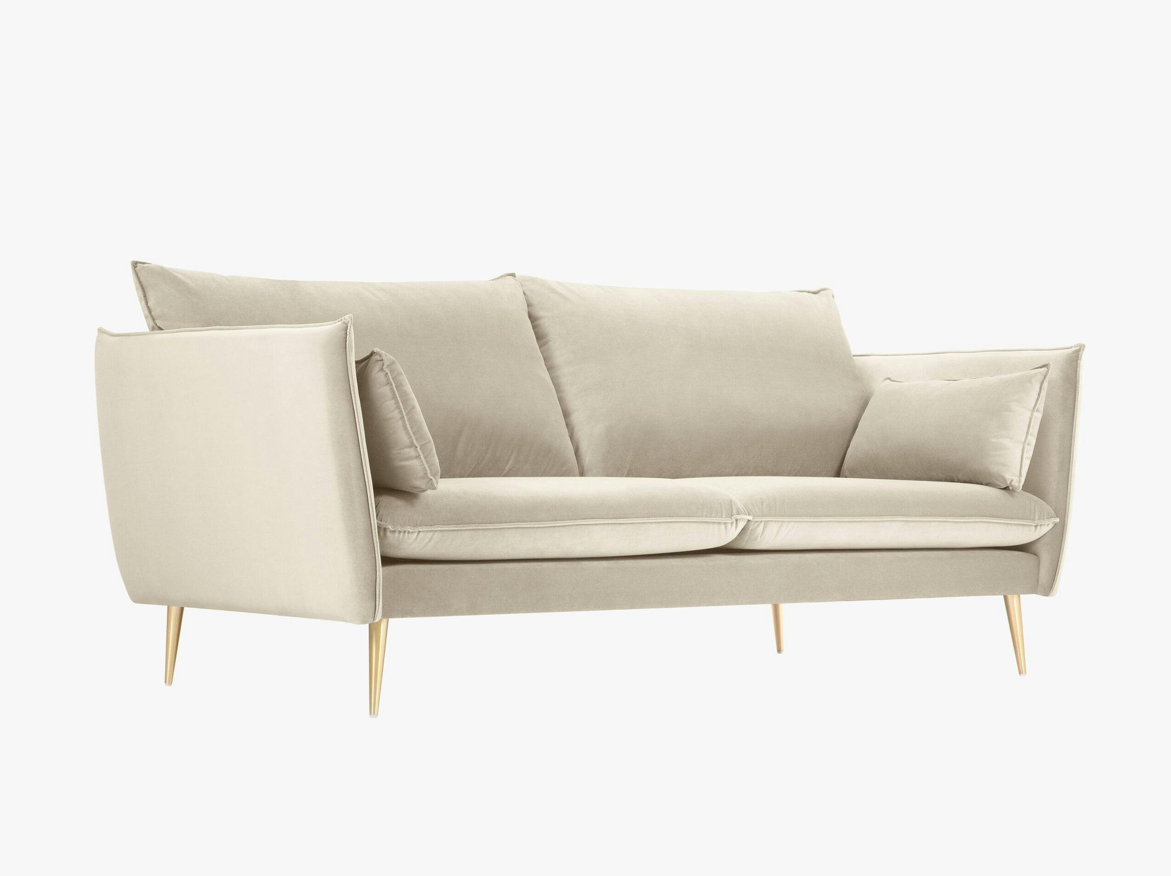 Agate sofas velvet light beige