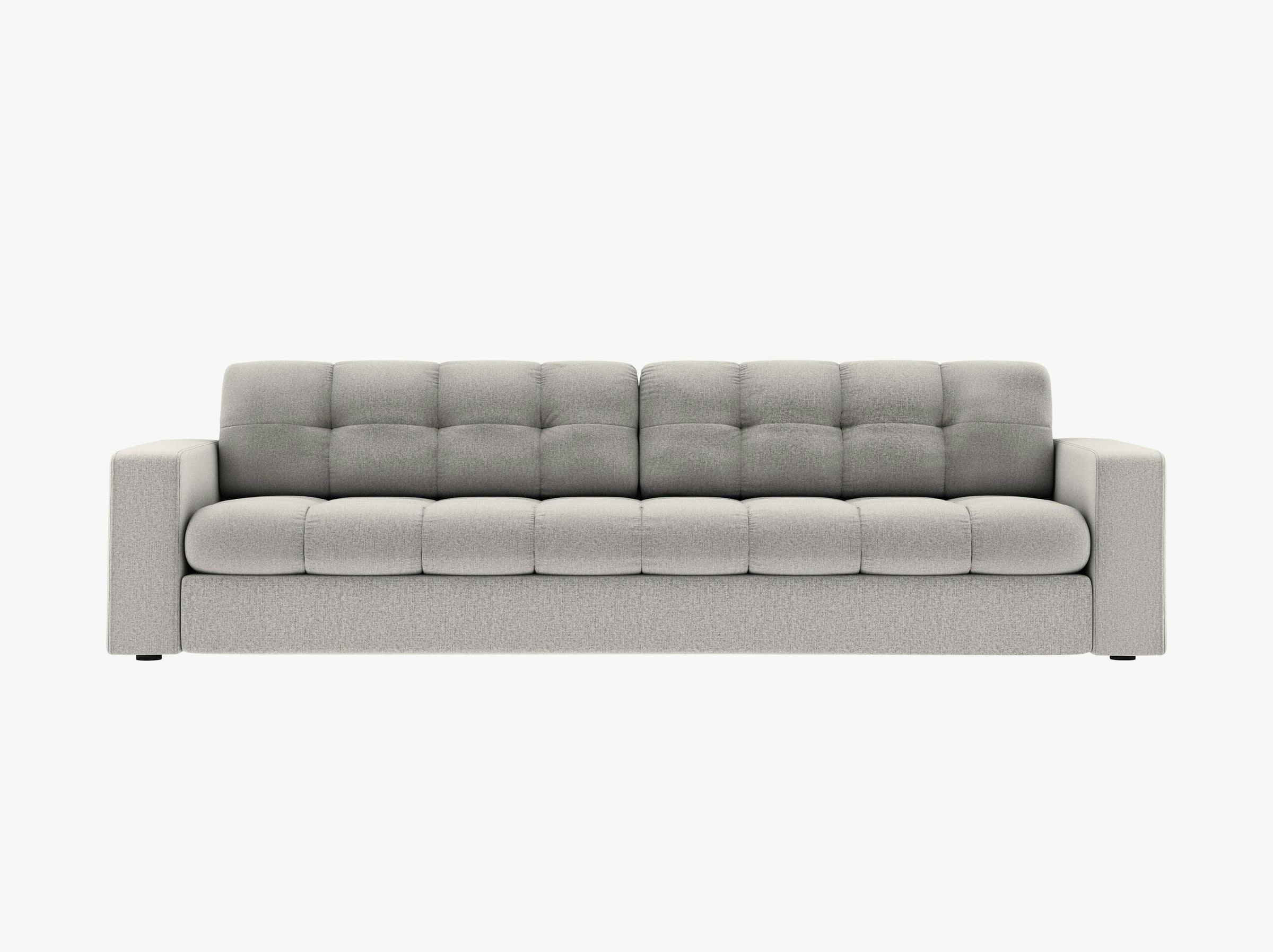 Justin sofás tejido estructurado gris claro