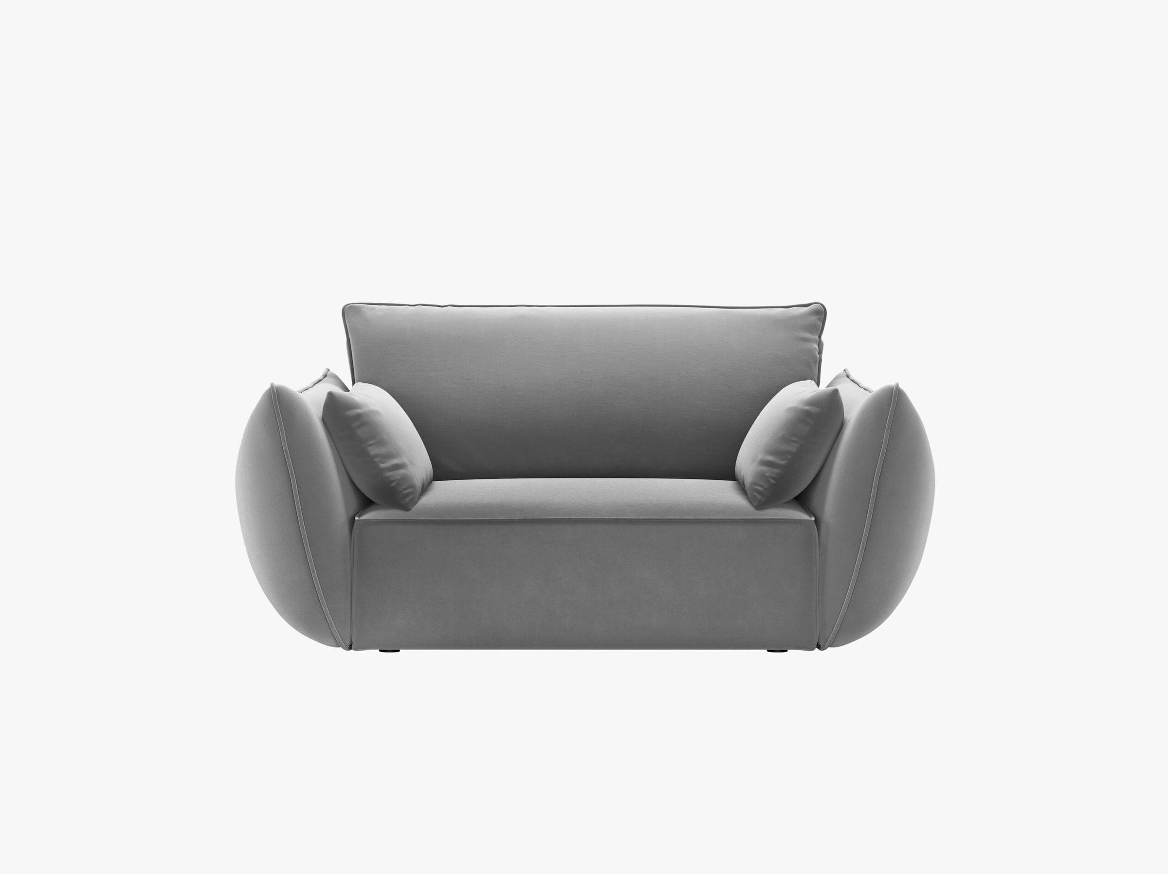 Kaelle sofas velvet grey