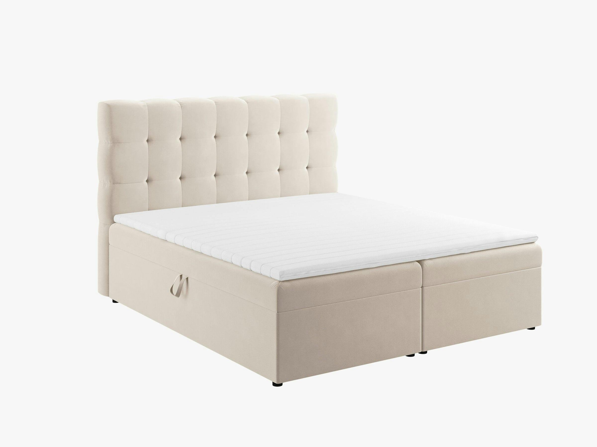 Mamaia beds & mattresses velvet light beige