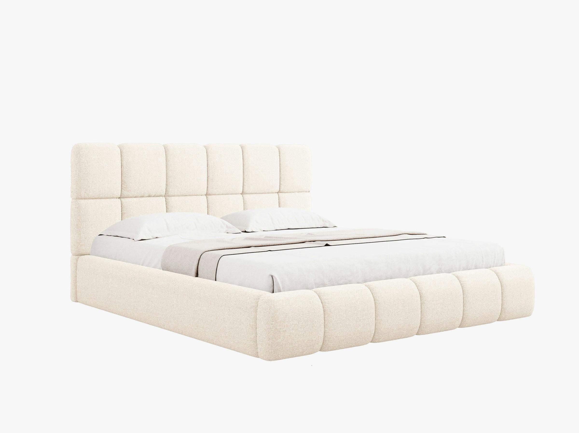 Bellis beds & mattresses chenille light beige
