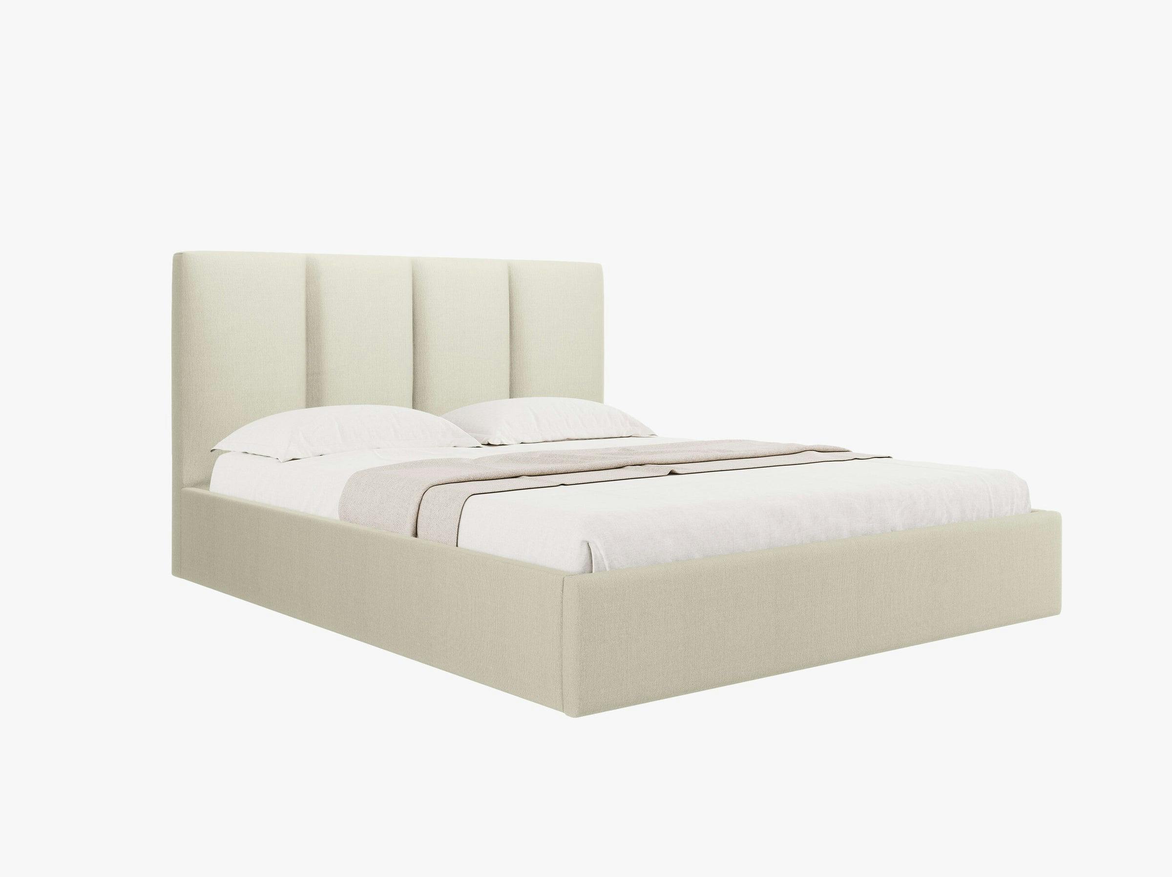 Pyla beds & mattresses structured fabric beige