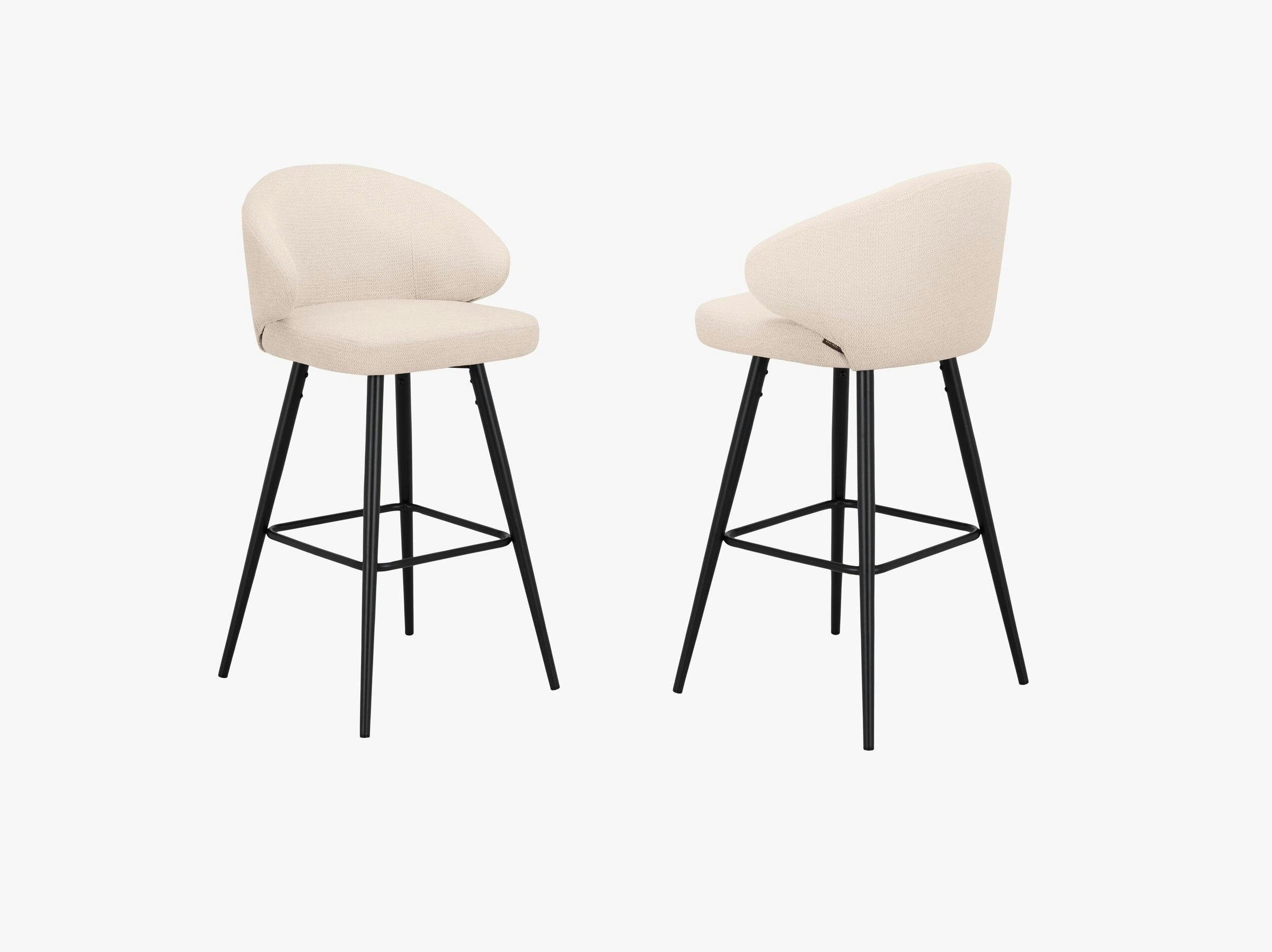 Zane tables et chaises tissu structurel beige
