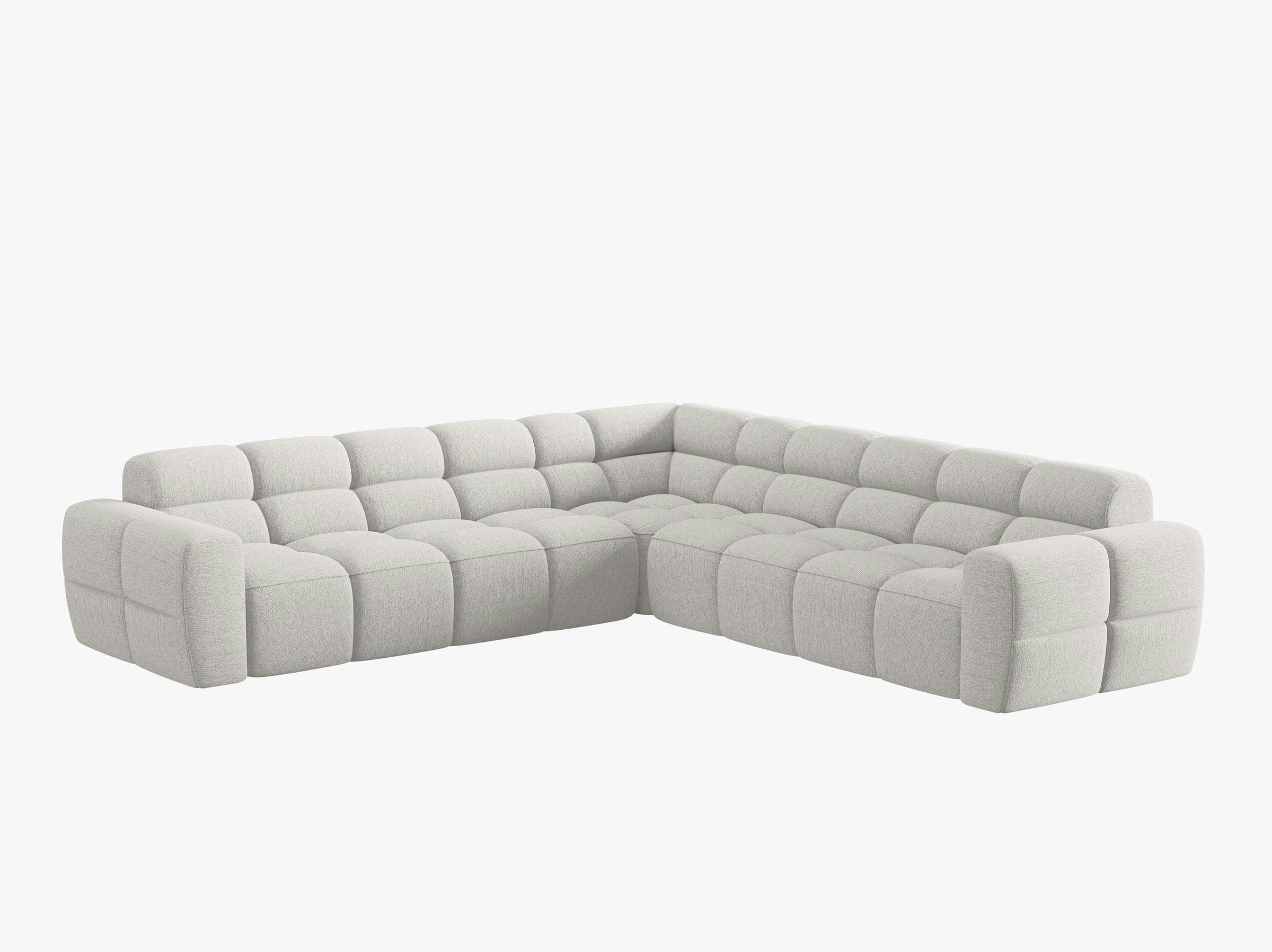 Lisa sofás tejido estructurado gris claro