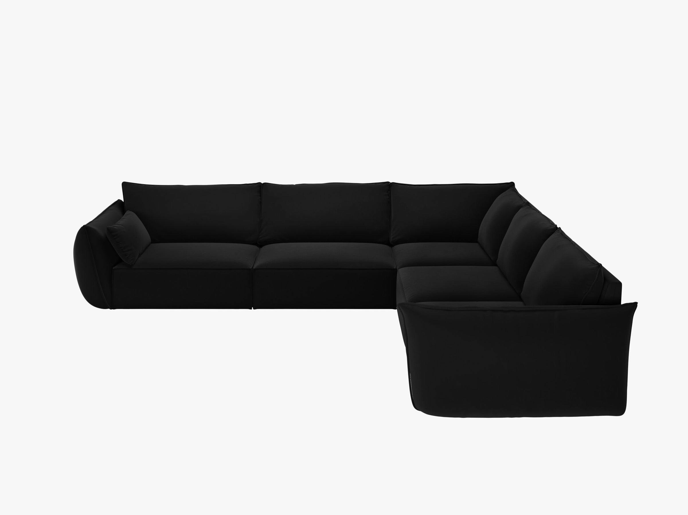 Kaelle sofas velvet black