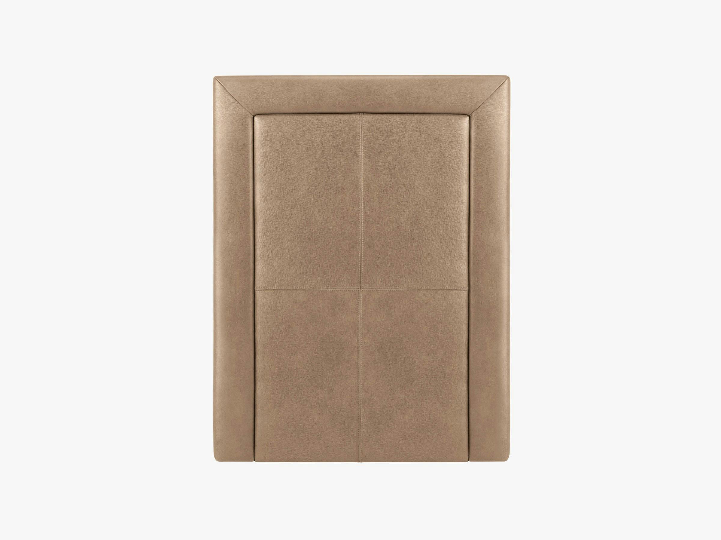 Philippe beds & mattresses genuine leather dark beige