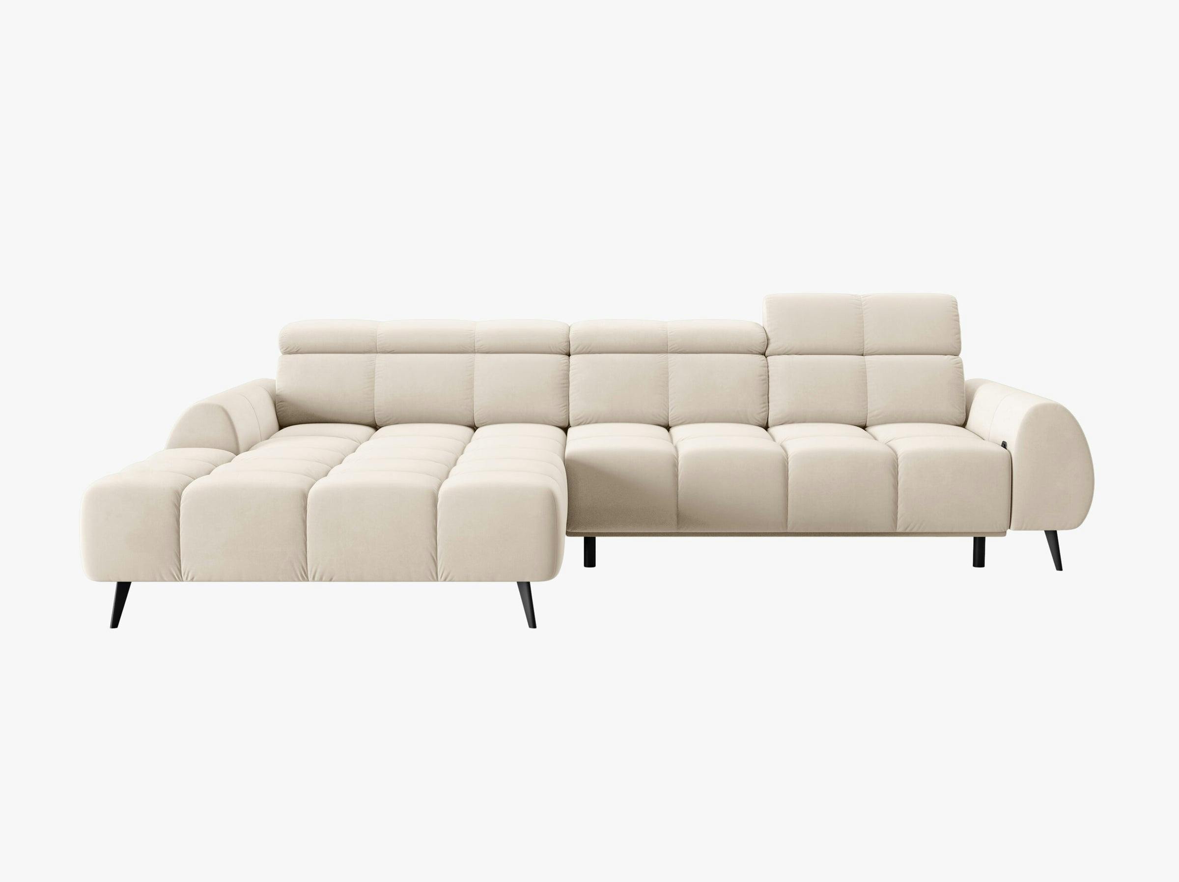 Alyse sofas velvet light beige