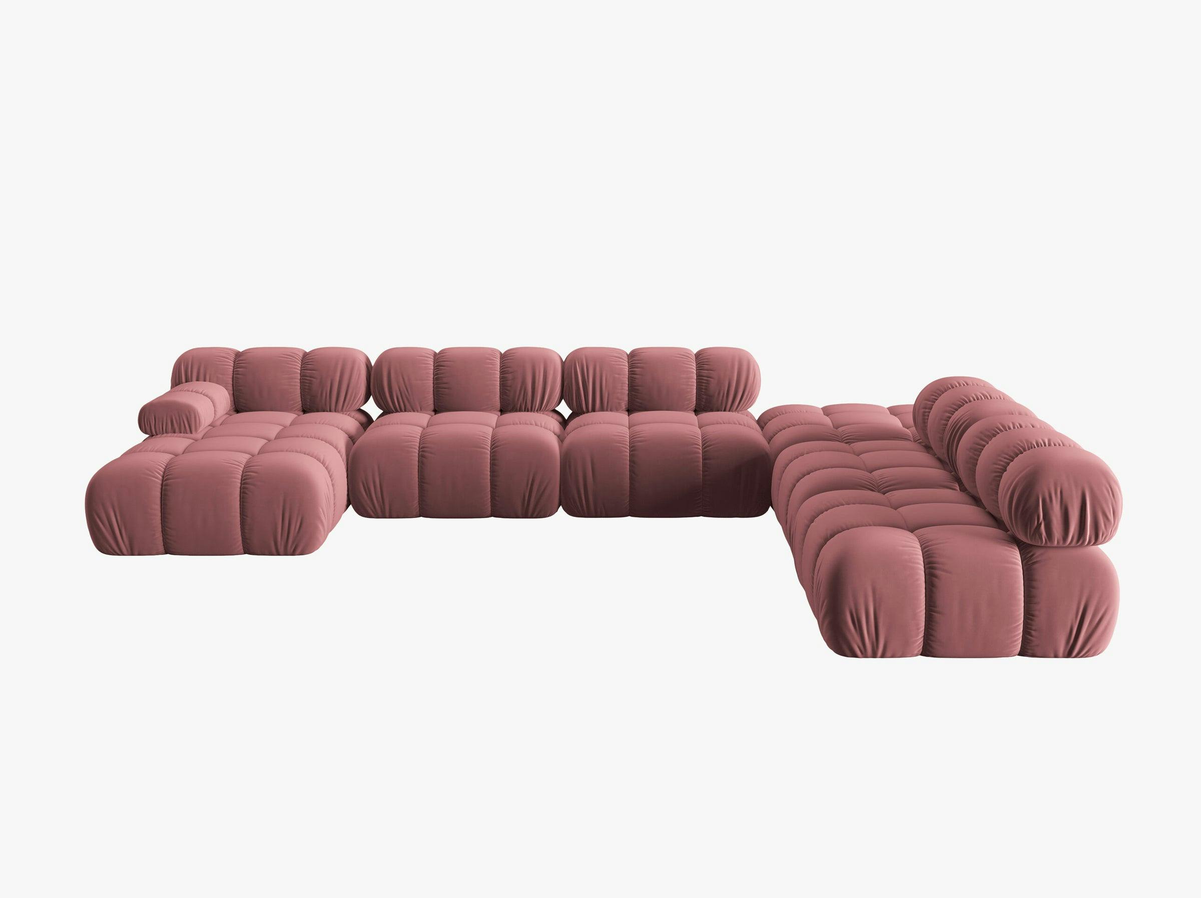 Bellis sofás velluto rosa