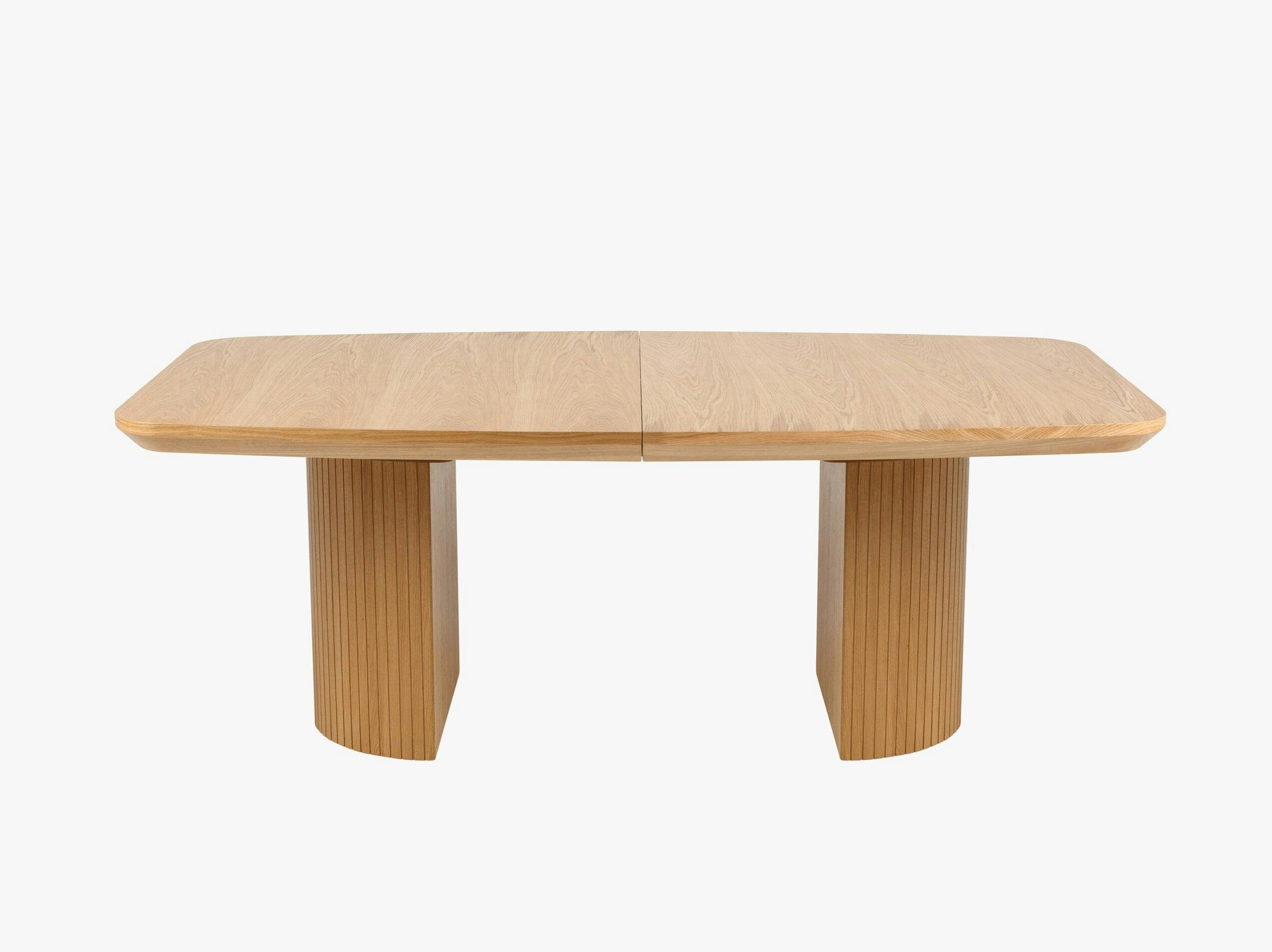 Mana mesas y sillas madera chapa de roble natural y roble