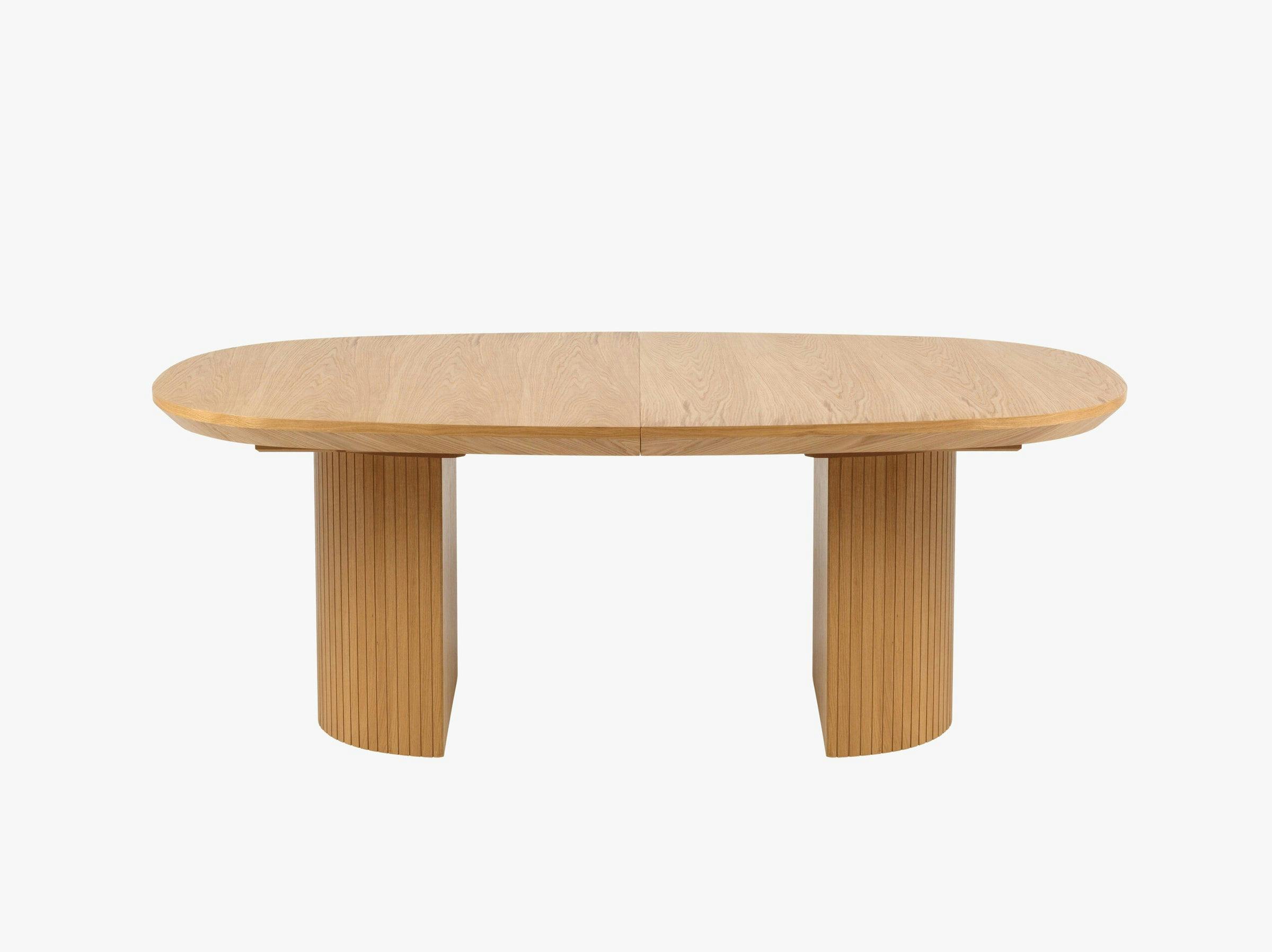 Nido mesas y sillas madera chapa de roble natural y roble