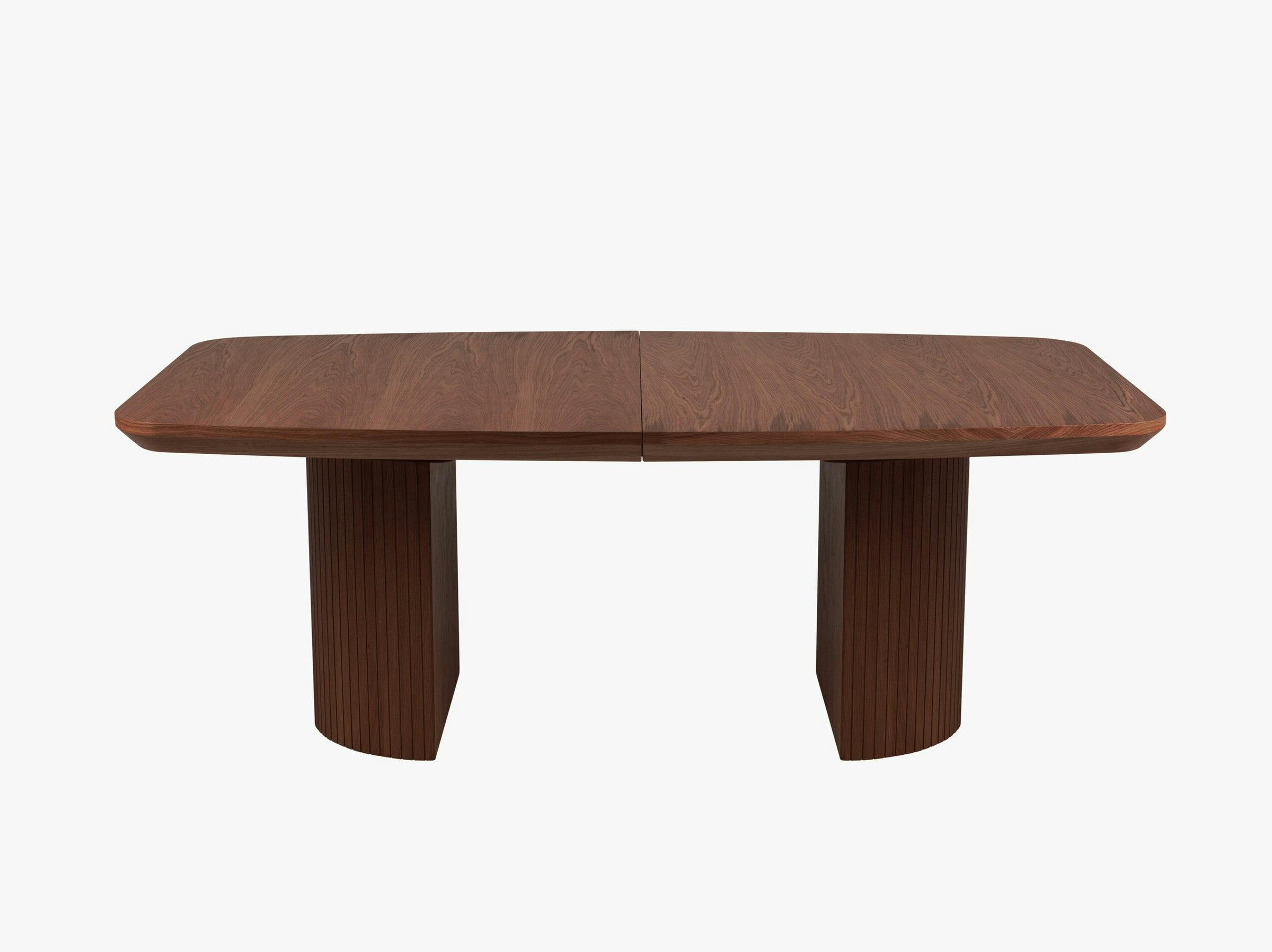 Mana tables et chaises bois placage chêne foncé et chêne brun foncé
