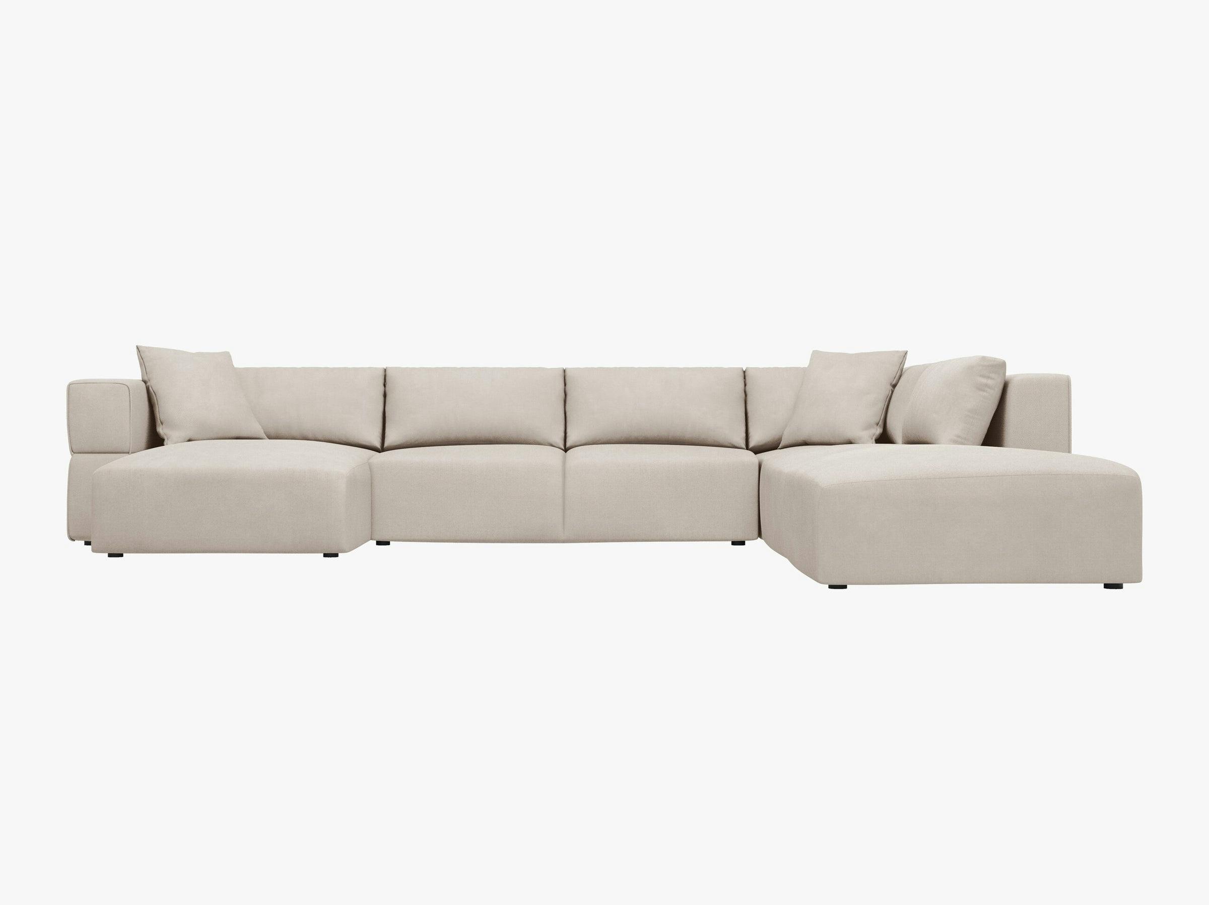 Tyra sofas structured fabric beige