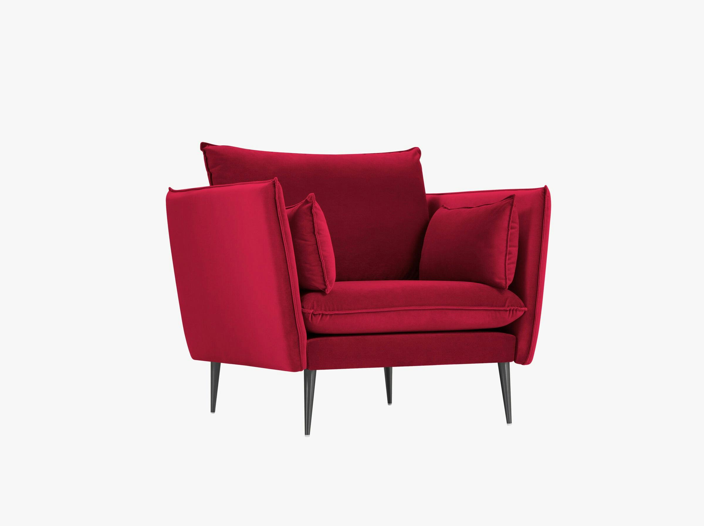 Agate sofas velvet red