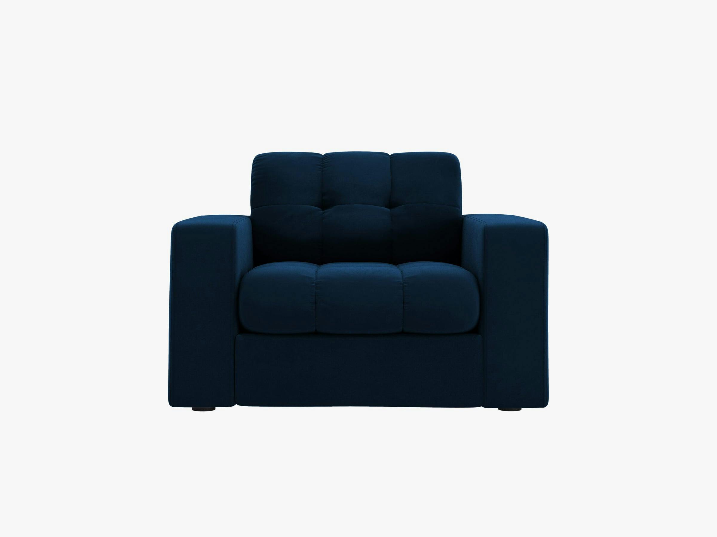 Justin sofas velvet royal blue