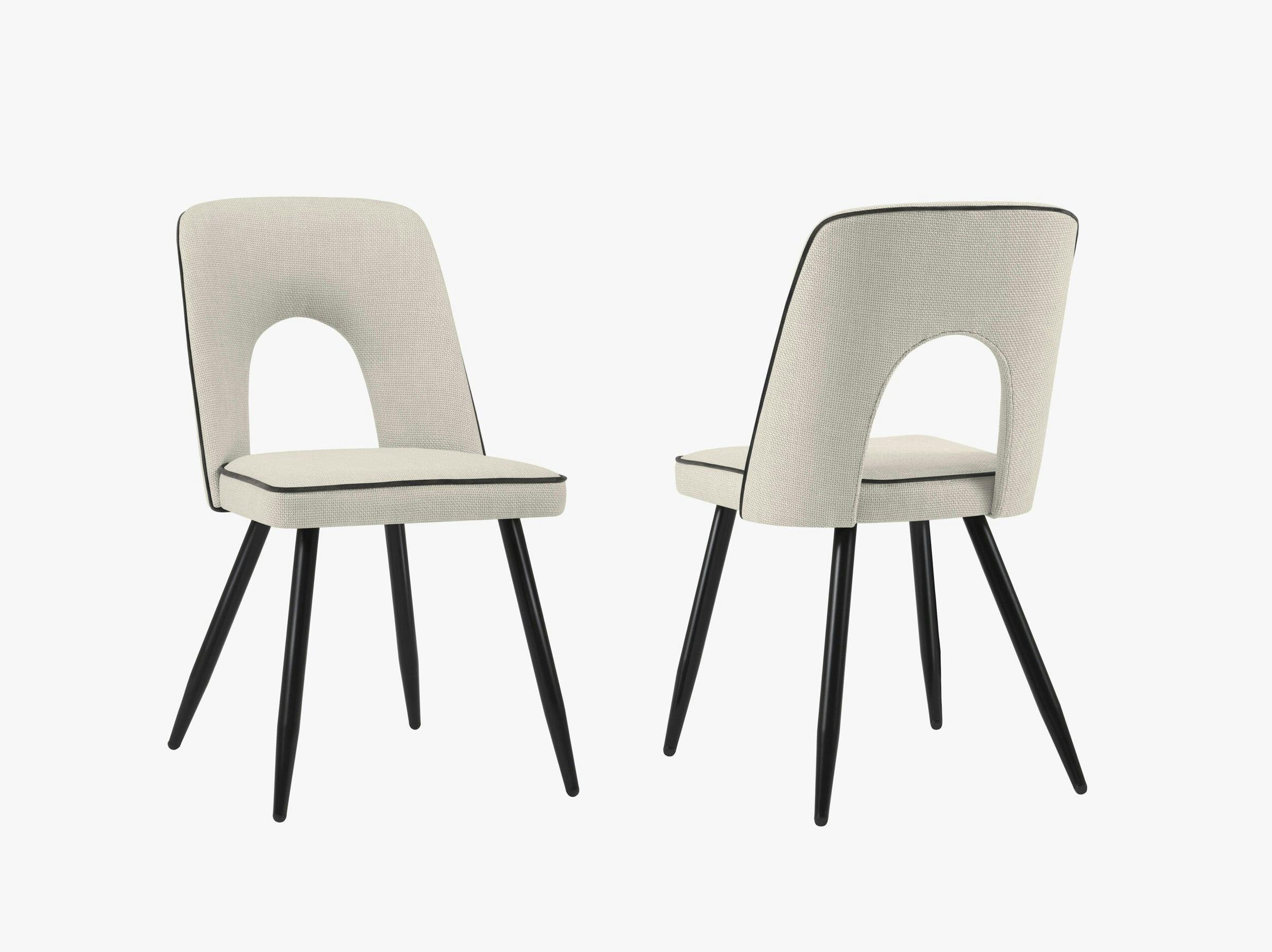 Tim tables & chairs structured fabric beige