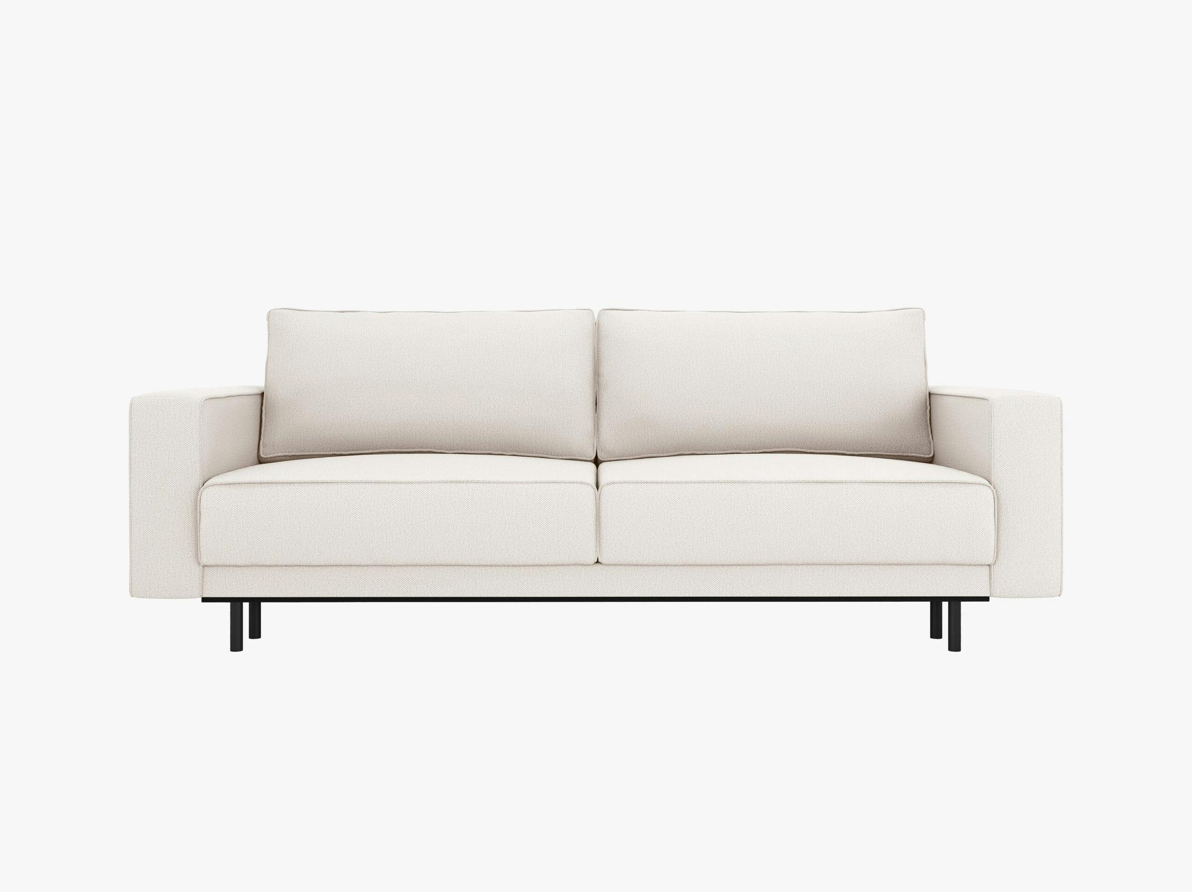 Caro sofas structured fabric light beige