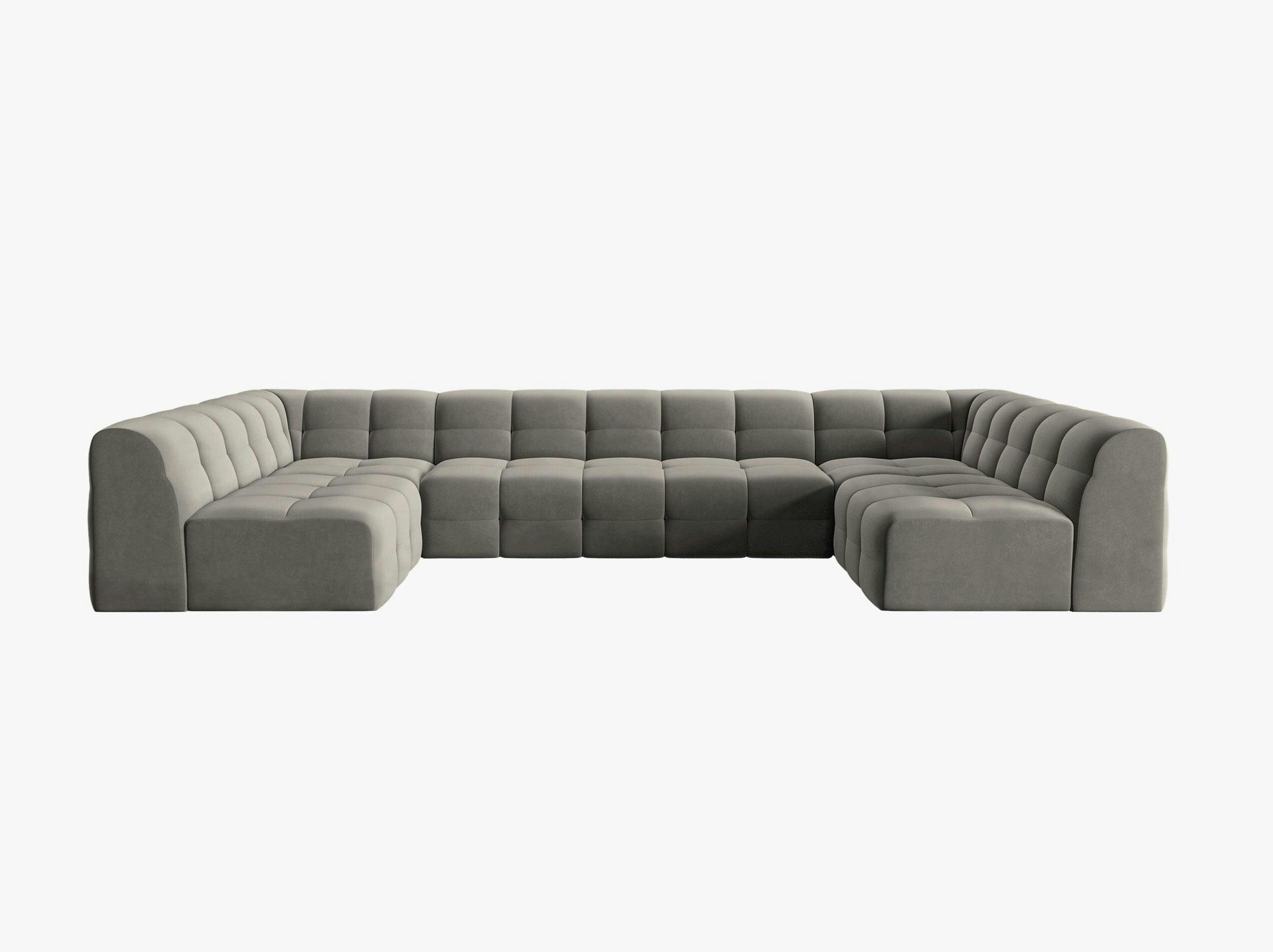 Kendal sofás velluto grigio scuro