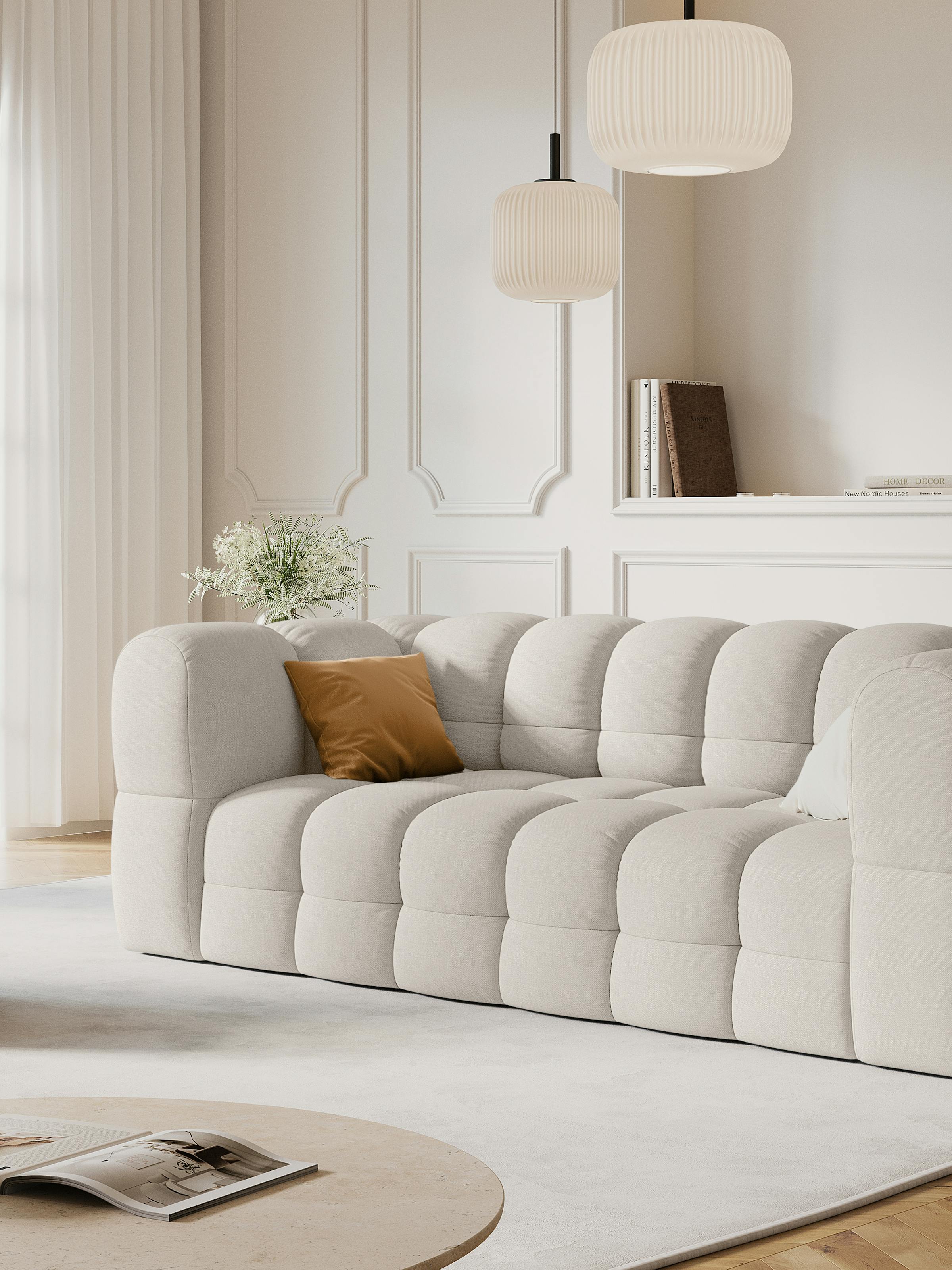 Mellow sofa and pouf