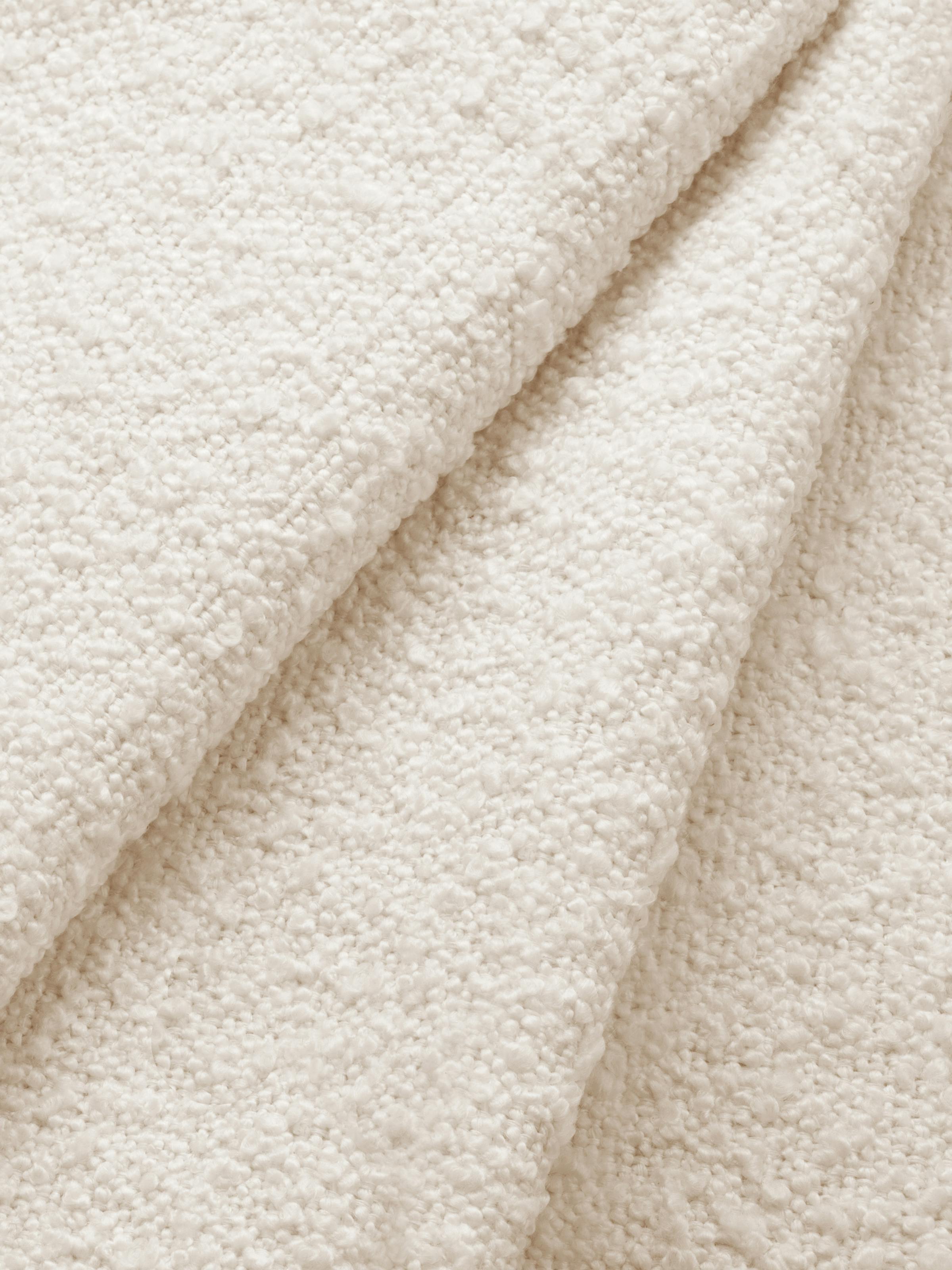 Boucle Fabric in White