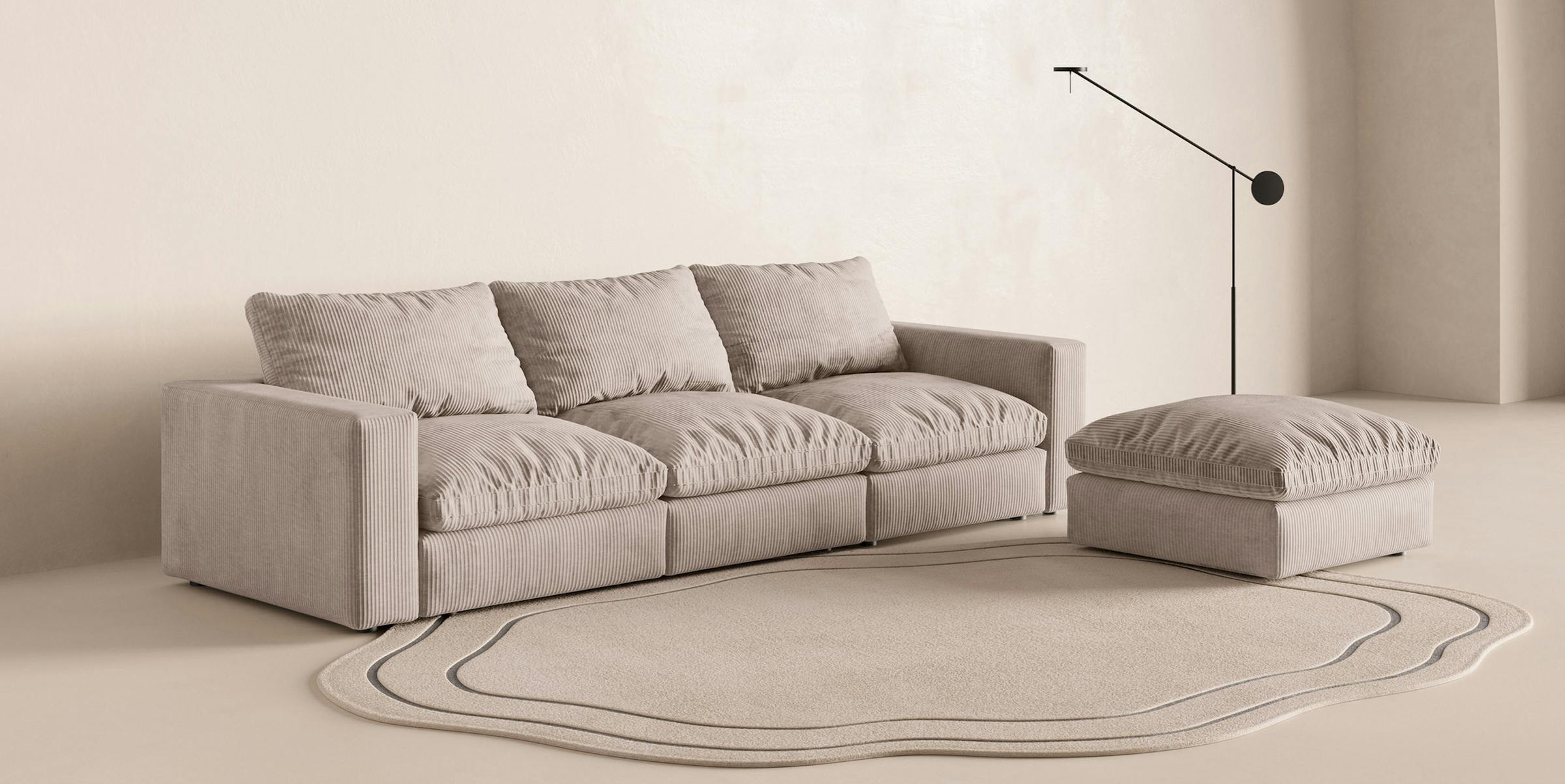 Miley Corner Sofa in light Beige