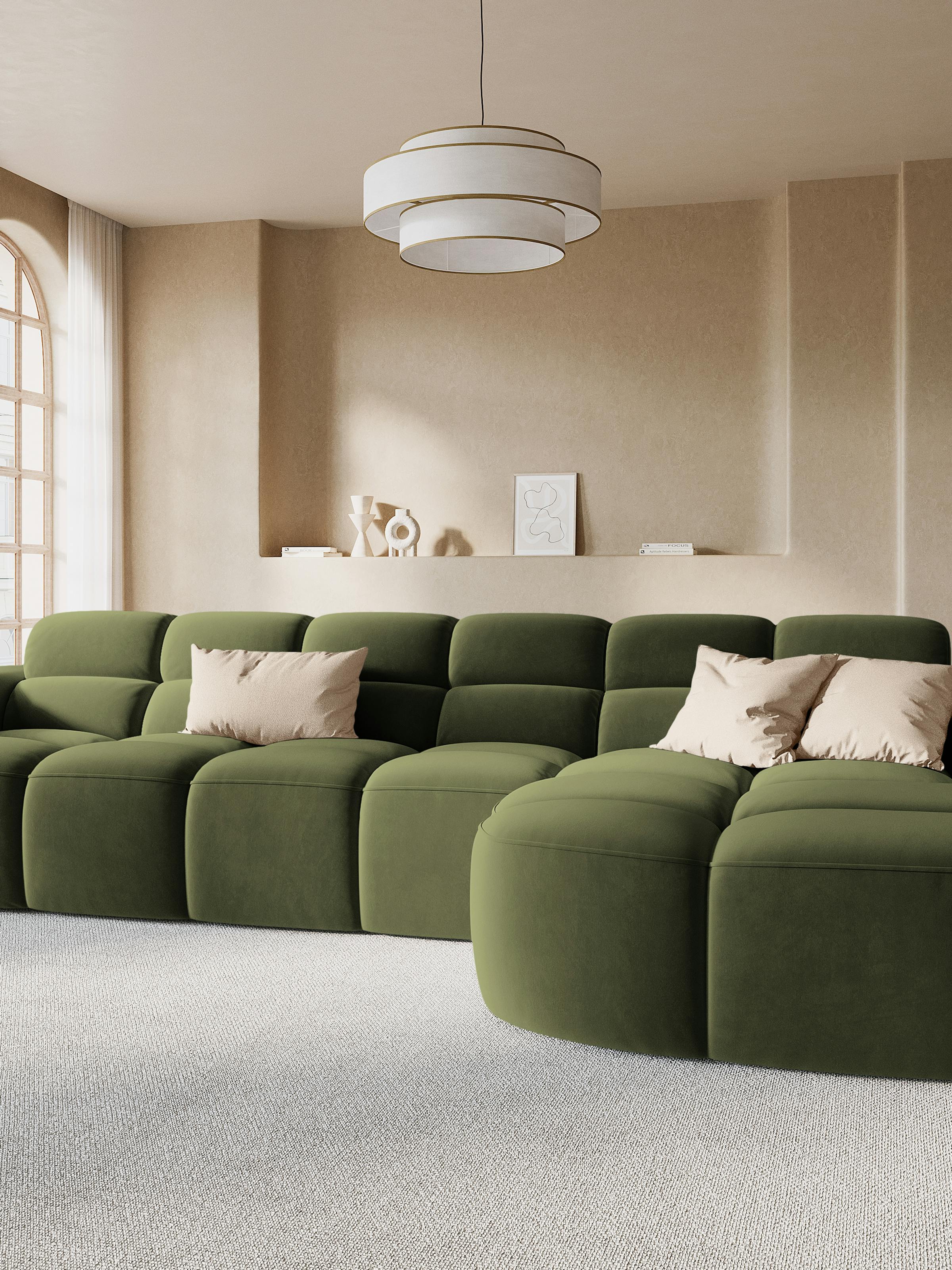 lisa corner sofa in green